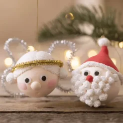 Kreativset - Weihnachtsmann & Engel aus Clay