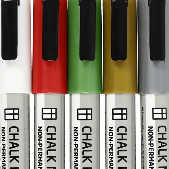 Kreidestifte - Metallic-Farben, 5 Stk.