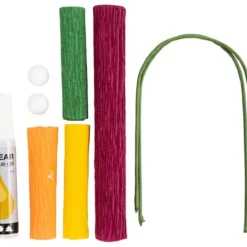 Krepppapier Bastelset Mini - Mohnblumen