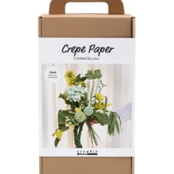 Krepppapier Set - Grüner Frühlingsstrauß