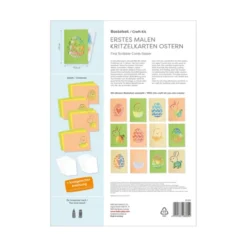 Kritzelkarten für Ostern, 12 Stk.