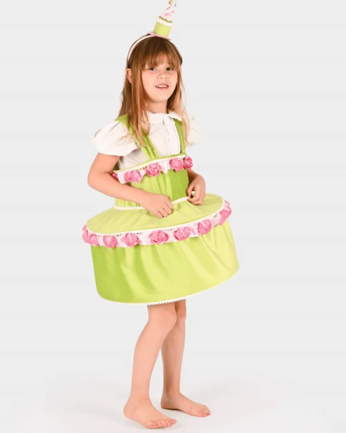 Kuchen-Kleid m. Haarreifen - mehrere Gr.