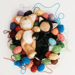 Kuschellinchen - Rotgetigerte Katze, 30 cm