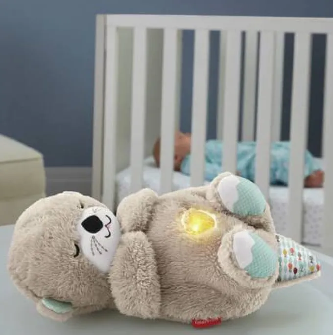Kuschelotter mit Atemzug, Licht und Musik