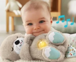 Kuschelotter mit Atemzug, Licht und Musik