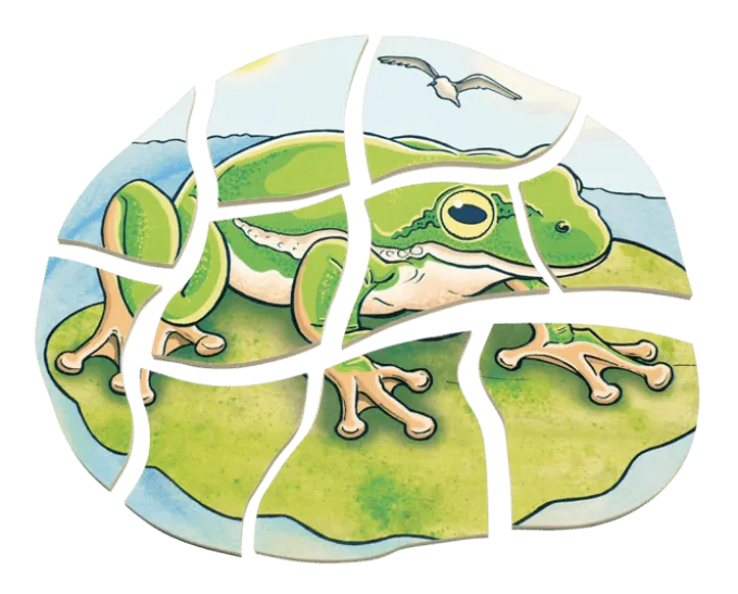 Lagenpuzzle - Frosch