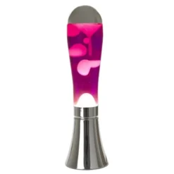 Lavalampe - Silber/Pink