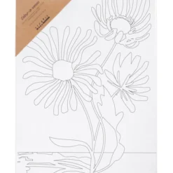 Leinwand zum Ausmalen 24x30 cm - Blüten