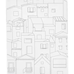 Leinwand zum Ausmalen 24x30 cm - Häuser
