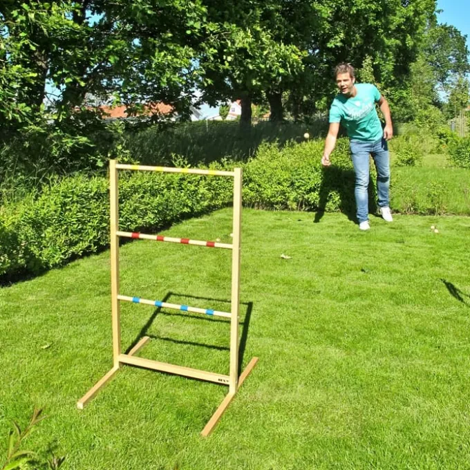 Leitergolf aus Gummibaumholz