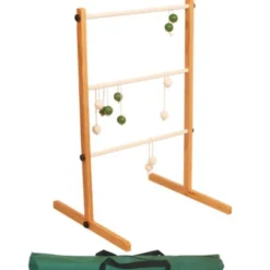Leitergolf aus Holz - grün / weiß