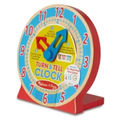 Lern die Uhrzeit - Uhr mit Lernkarte