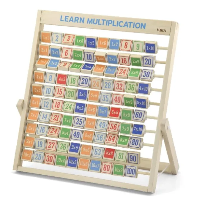 Lernspiel Mathe - Multiplikation - mit Holzständer