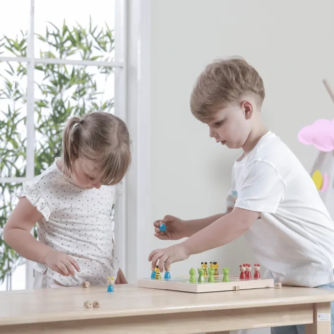 Ludo im Holzkoffer