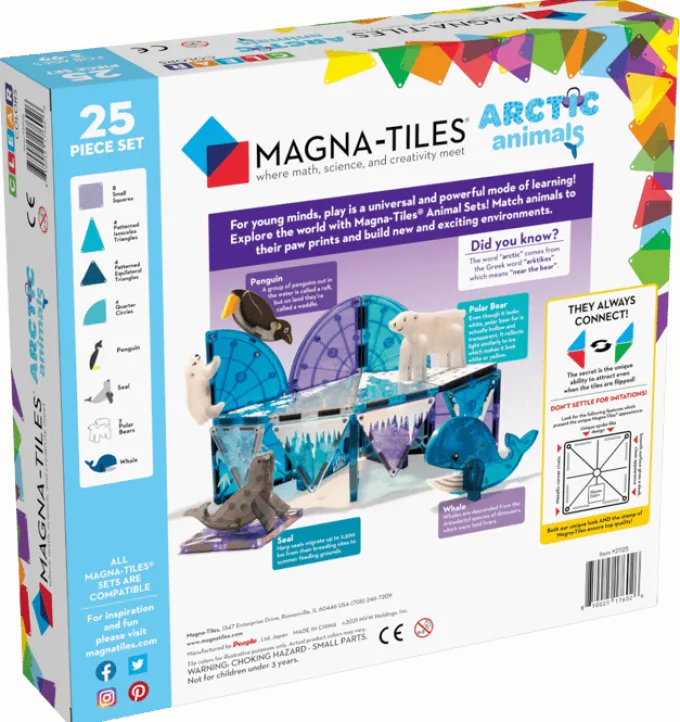 Magna-Tiles | Arktische Tiere, 25 Stck.