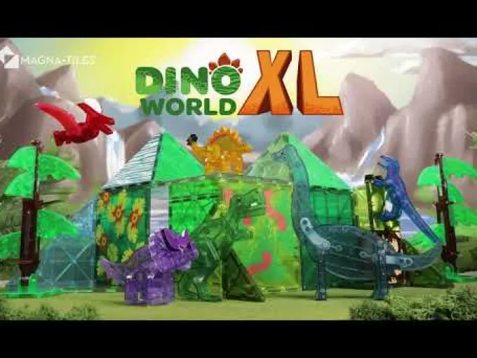Magna-Tiles - Dino World XL, 50 Teile