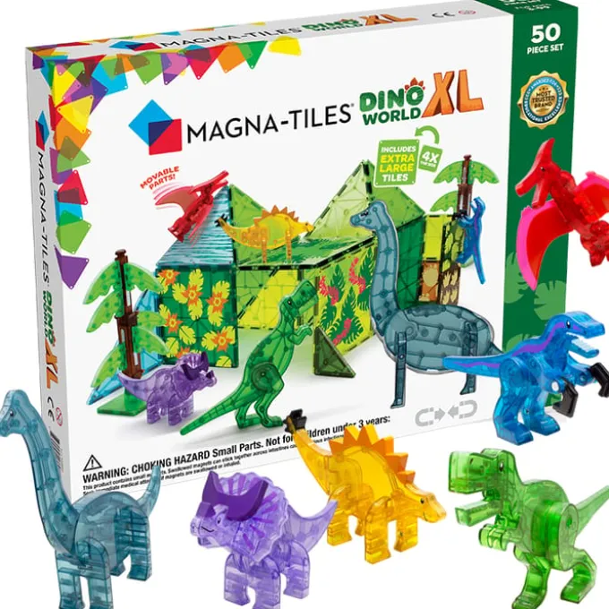Magna-Tiles - Dino World XL, 50 Teile
