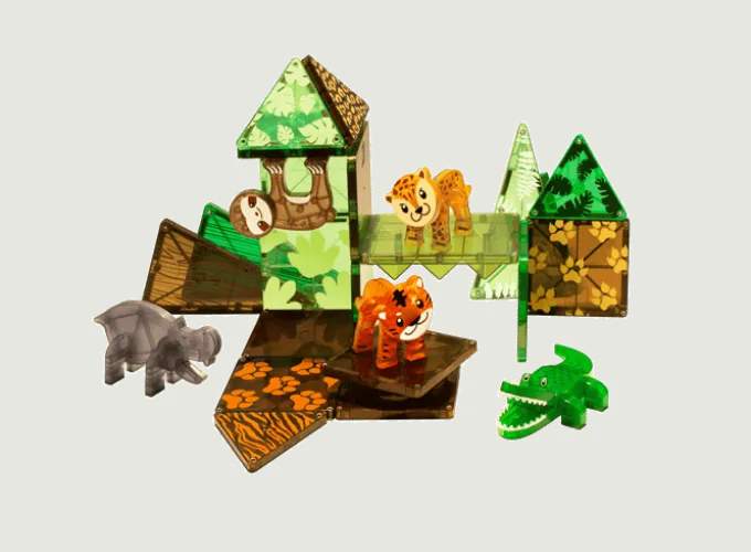 Magna-Tiles | Dschungeltiere, 25 Stck.