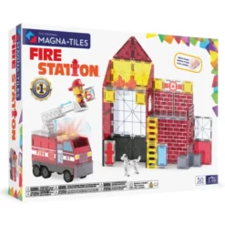 Magna-Tiles | Feuerwehr mit Ton und Licht, 50 Stk.