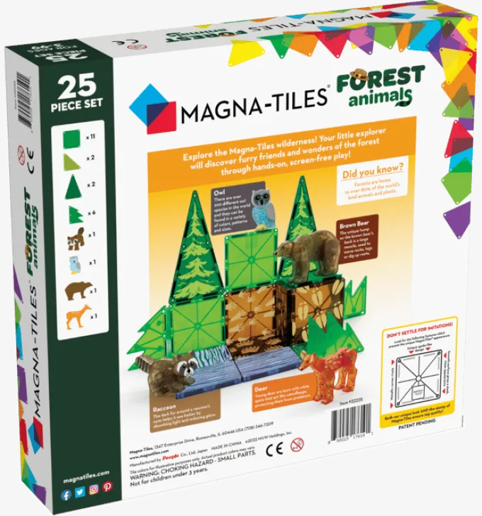 Magna-Tiles - Leben im Wald, 25 Teile