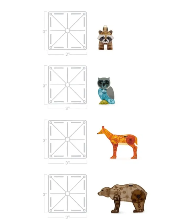 Magna-Tiles - Leben im Wald, 25 Teile