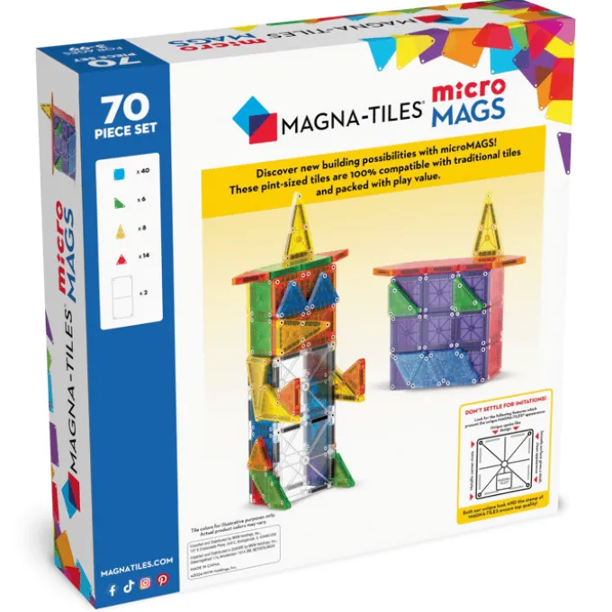 Magna-Tiles | microMAGS Deluxe, 70 Stk.