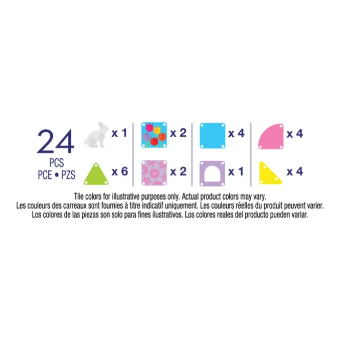 Magna-Tiles | microMAGS Spring Garden, 24 Stk