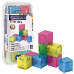Magna-Tiles | microMAGS Würfel, 9 Stk.