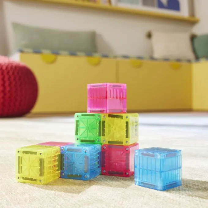Magna-Tiles | microMAGS Würfel, 9 Stk.