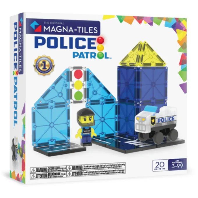 Magna-Tiles | Polizeistreife, 20 Stk.