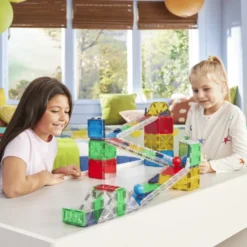 Magna-Tiles | Rail Racers Deluxe Kugelbahn, 90 Stk