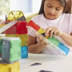 Magna-Tiles | Rail Racers Deluxe Kugelbahn, 90 Stk
