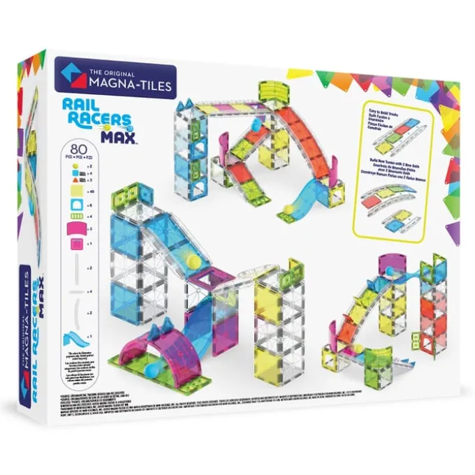 Magna-Tiles | Rail Racers Max Kugelbahn, 80 Stk.