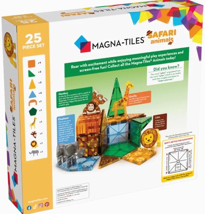 Magna-Tiles | Safaritiere, 25 Stck.