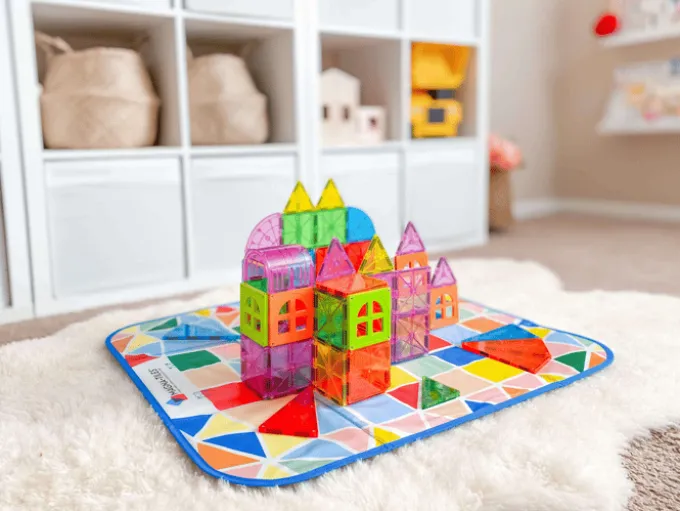 Magna-Tiles Spielmatte und Aufbewarung