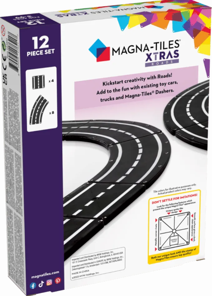 Magna-Tiles | Straße, 12 Teile