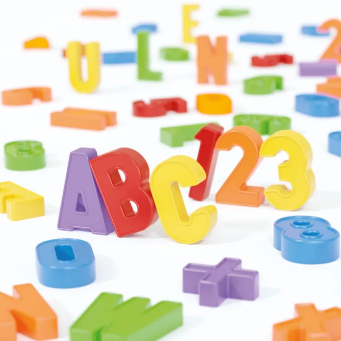 Magnete - ABC, Zahlen & Figuren (106 Stk.)