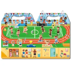 Magnetisches Spielset - Im Stadion