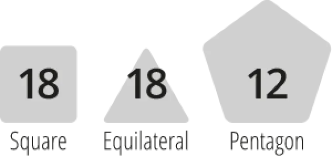 MAG Polydron Spiegelset - 48 Teile