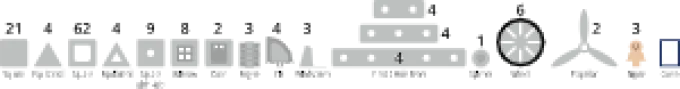 MAG Polydron Spielset - 144 Teile