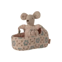 Maileg - Babymaus in Tragetasche - Rose