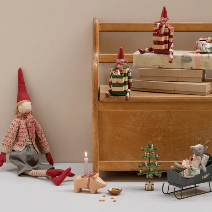 Maileg - Kerzenständer, Schwein - H: 6,5 cm