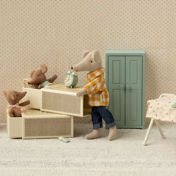 Maileg - Schläfrige Babymaus in Matchbox - Rosa