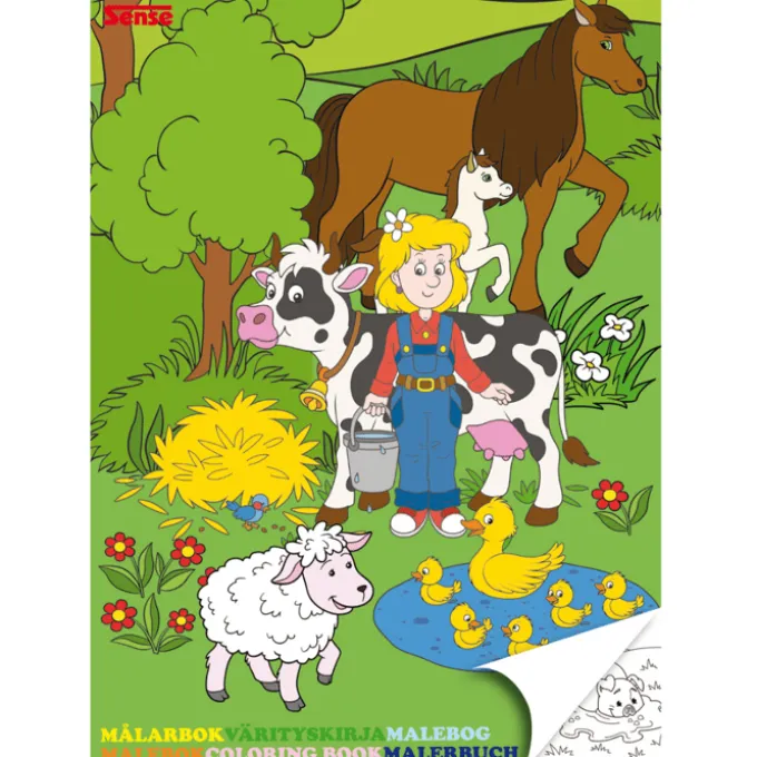 Malbuch mit Bauernhofleben, 36 Seiten