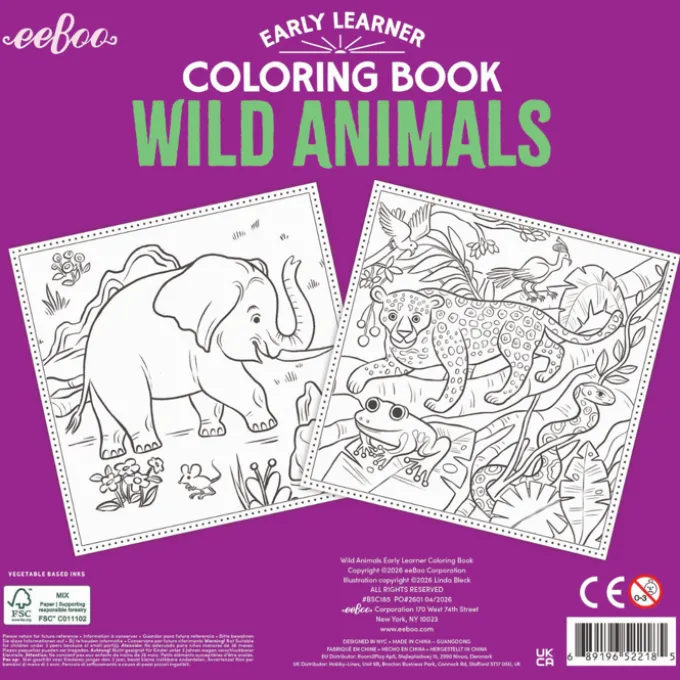 Malbuch - Wilde Tiere