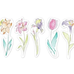 Male Lesezeichen mit Wasser - Blumen, 20 Stk.
