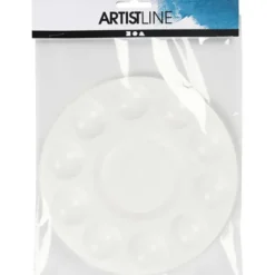 Malerpalette aus Plastik - Ø 17 cm