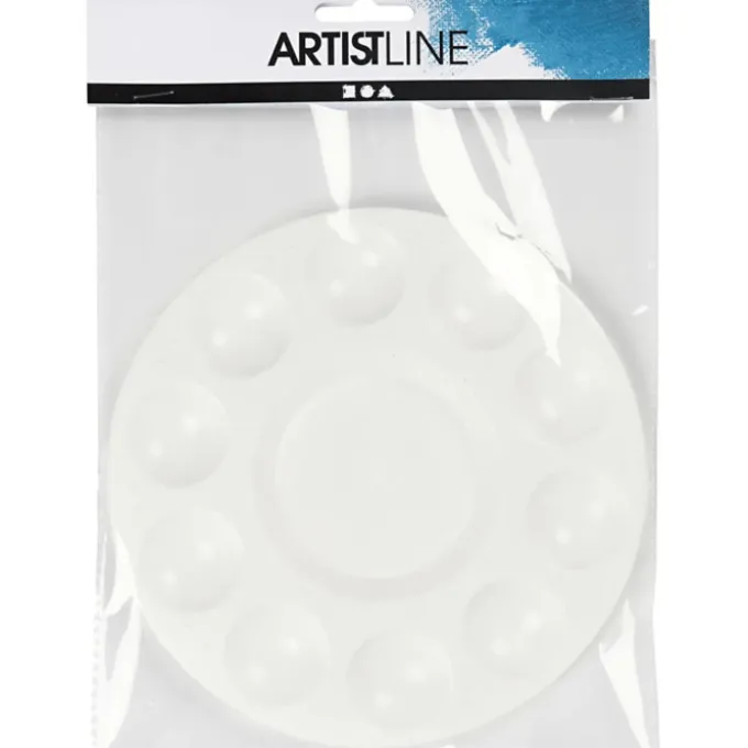Malerpalette aus Plastik - Ø 17 cm