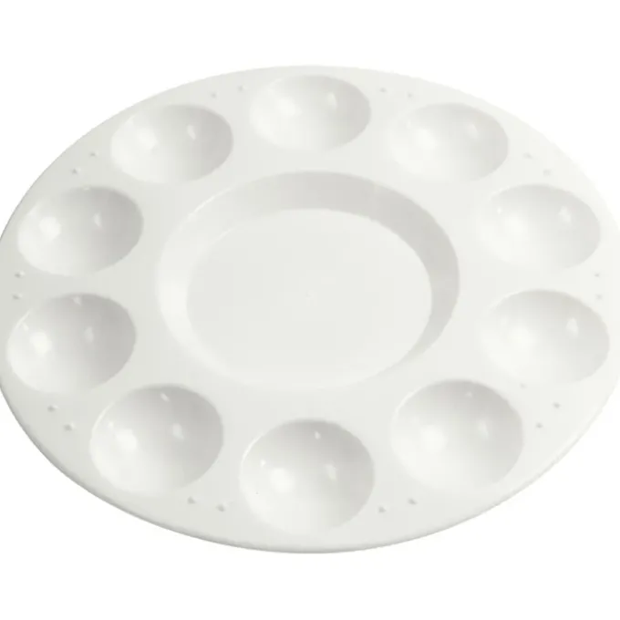 Malerpalette aus Plastik - Ø 17 cm