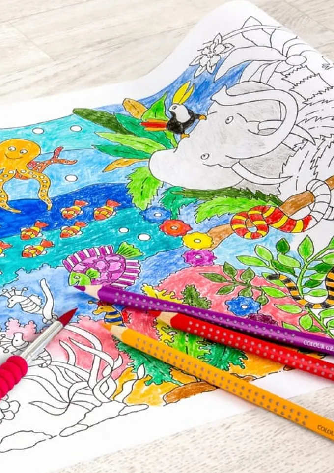 Malrolle Dschungel und Meer - 320 x 30 cm